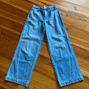 NEW WITH TAGS!  Madewell Superwide-leg jeans, size 27